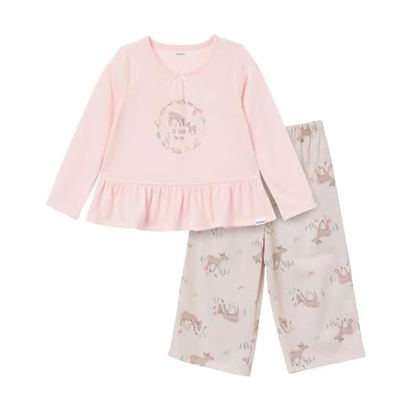 baby-girls 2-piece Pajama Set Top & Loose-fitting Pants