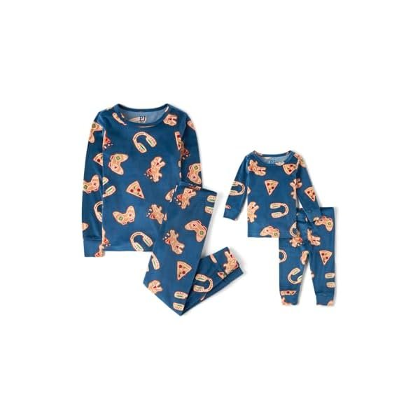 unisex-baby Christmas and Holiday Kids 2 Piece Pajama Sets, Velour