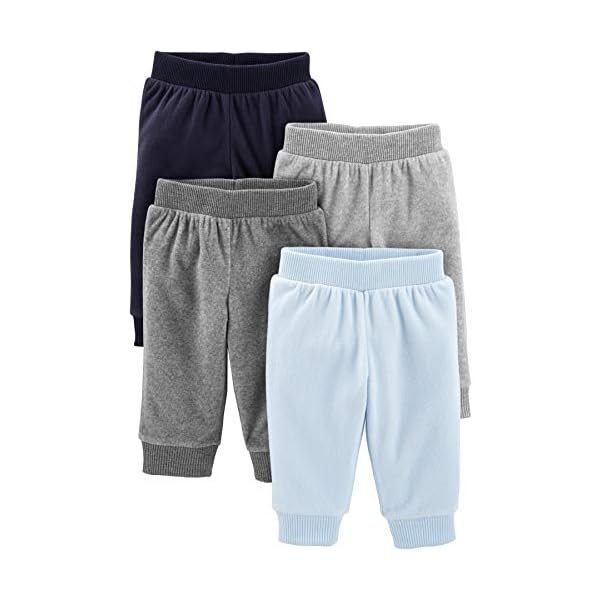 unisex-baby 4-pack Fleece Pants