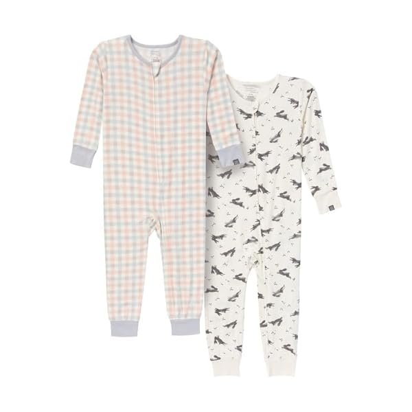 unisex-baby Viscose Holiday 2-pack Tight Fitting Footless Pajamas